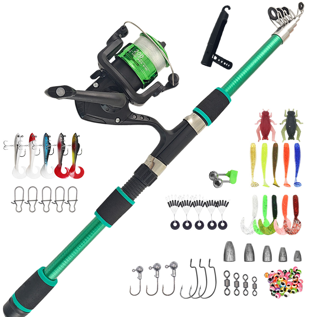 Fishing Rod Combo - Portable Telescopic Fishing Rod & Reel