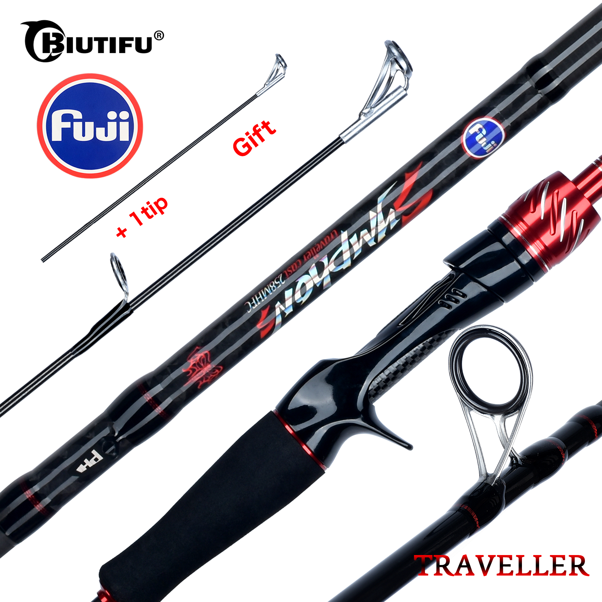 BIUTIFU Spinning Casting Fuji  - Fishing Rod Surf avaliação e preço