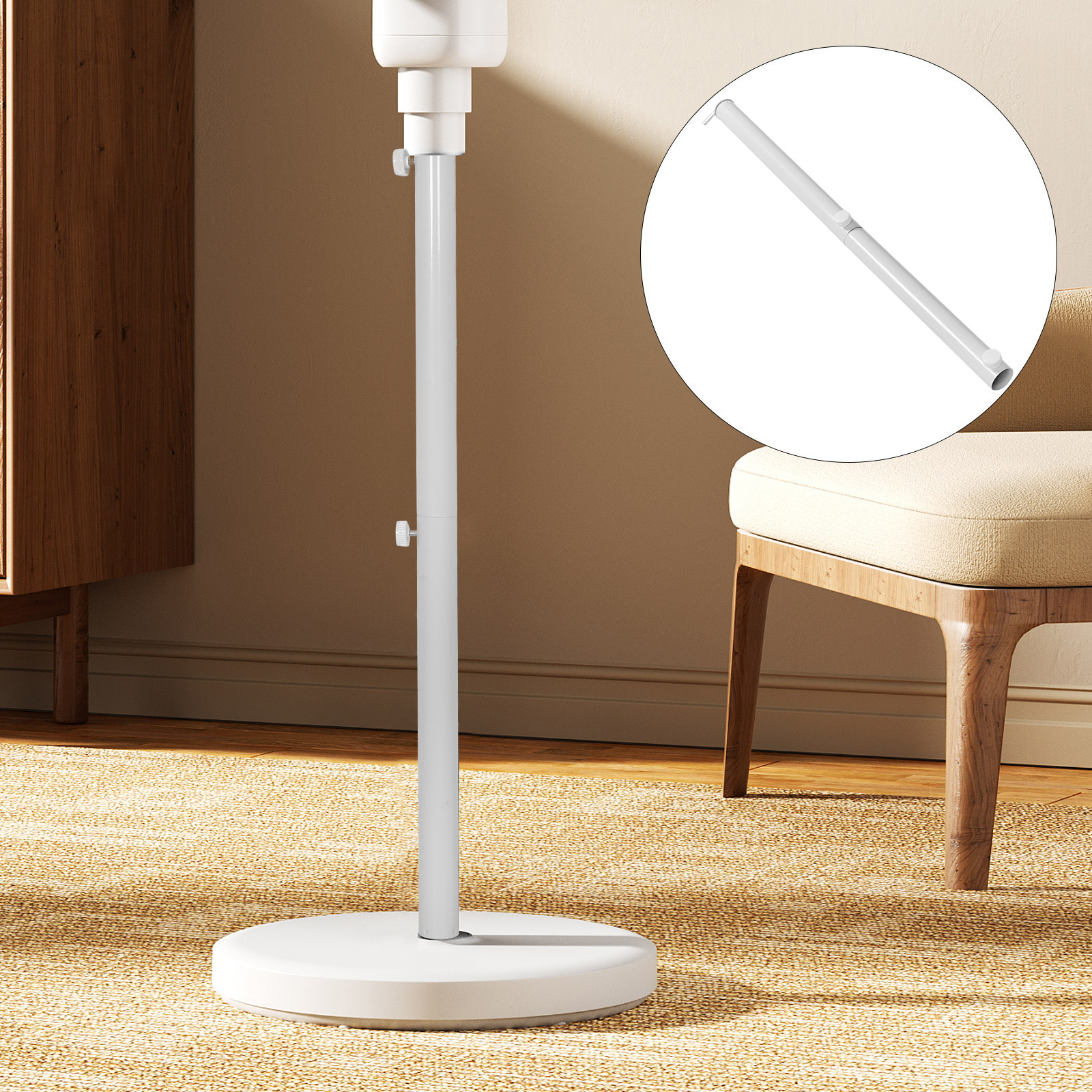 Electric Fan Support Column Te - Fishing Rod Holder avaliação e preço