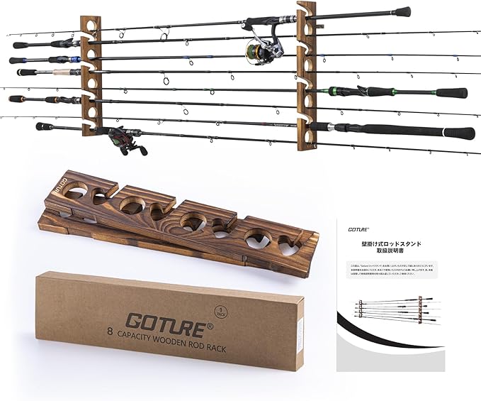 Goture Wood Fishing Rod Holder - Fishing Rod Rack avaliação e preço