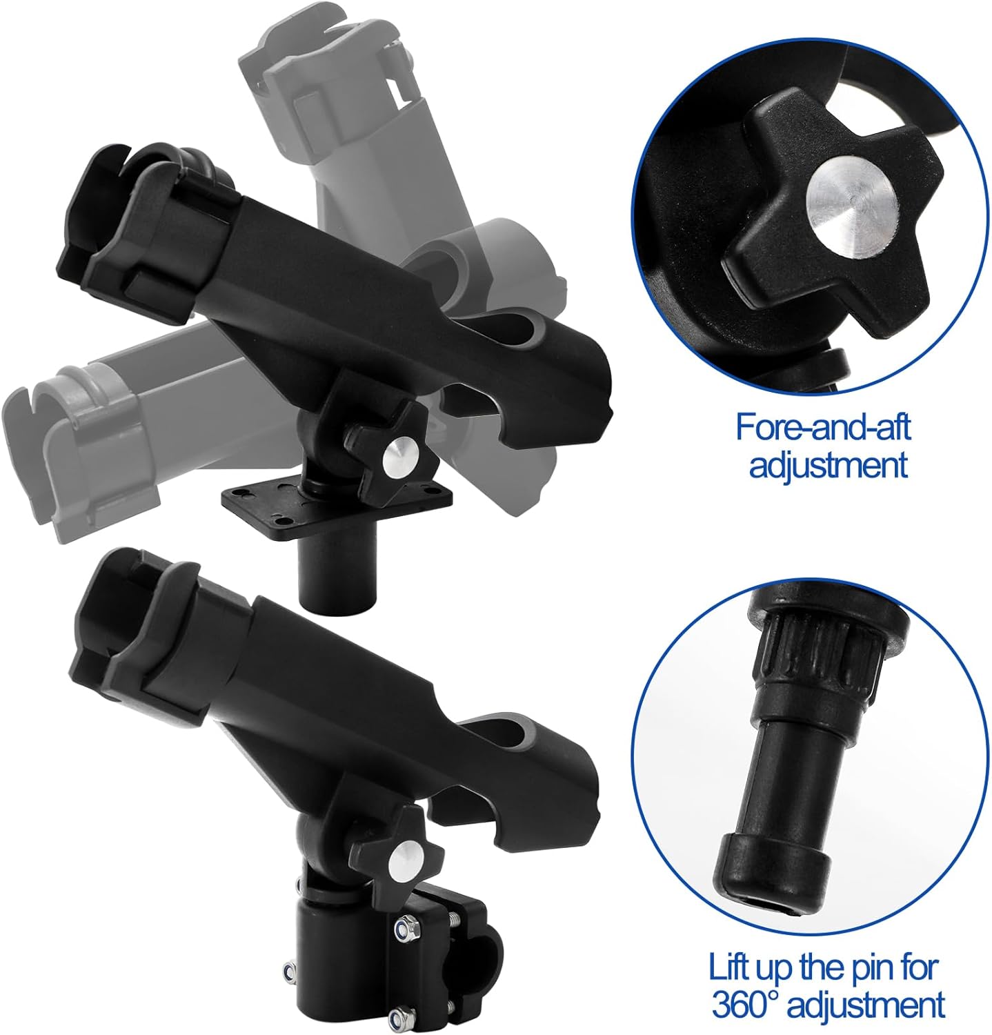 2 Pack Fishing Rod Holder with - Fishing Rod Combo avaliação e preço