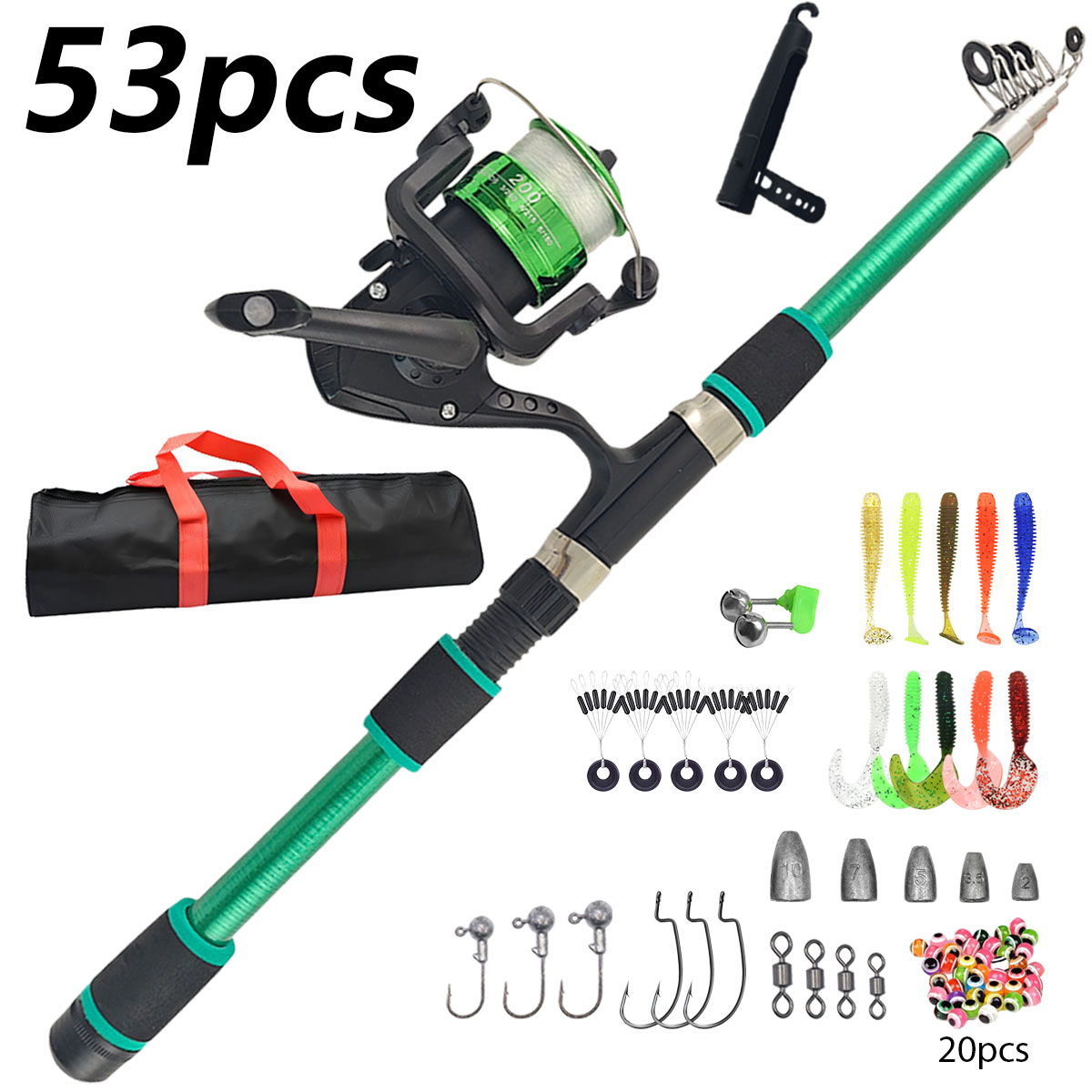Portable Telescopic Fishing Ro - Fishing Rod Combo avaliação e preço