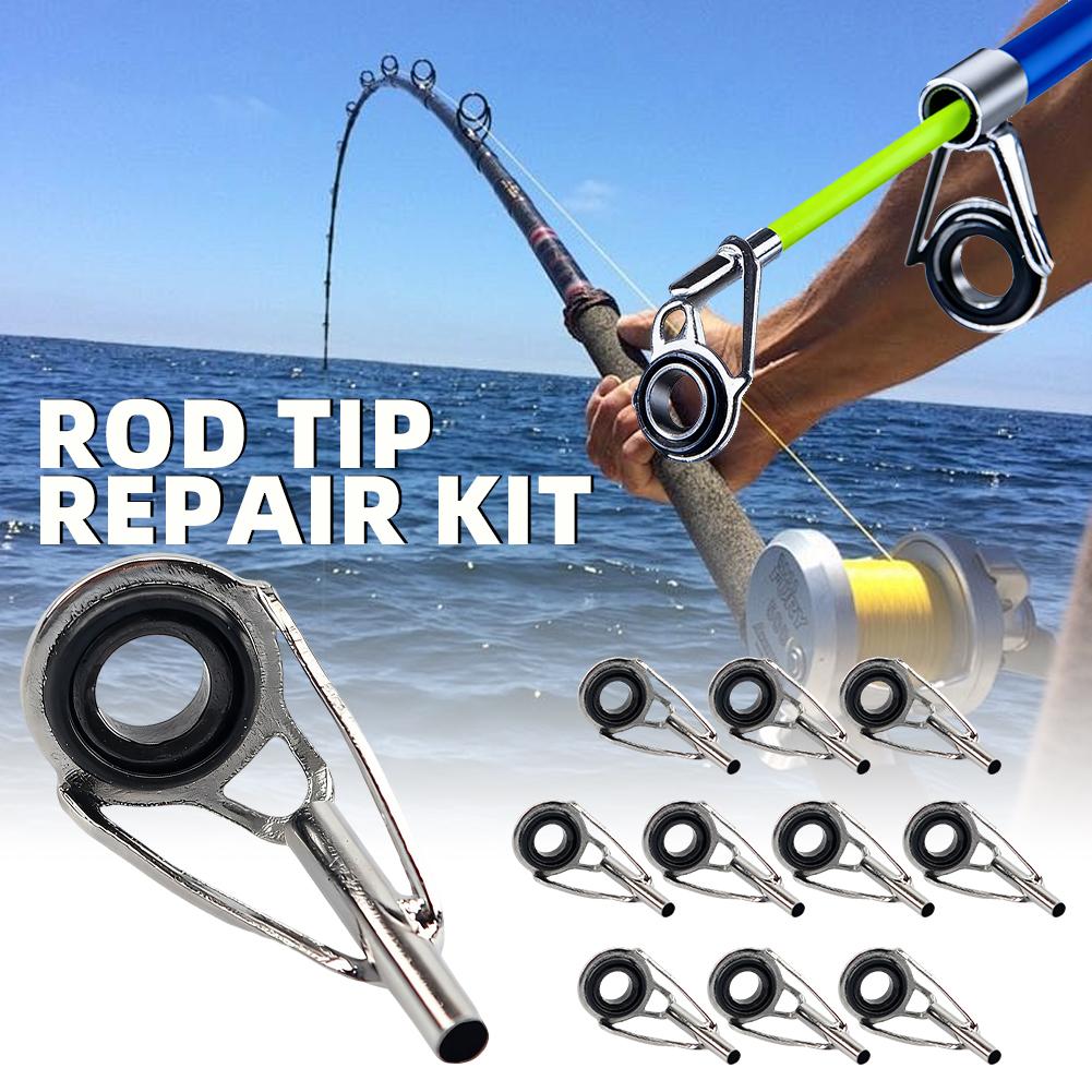 Rod Tip Repair Kit 10pcs Fishi - Fishing Rod Tip Replacement avaliação e preço