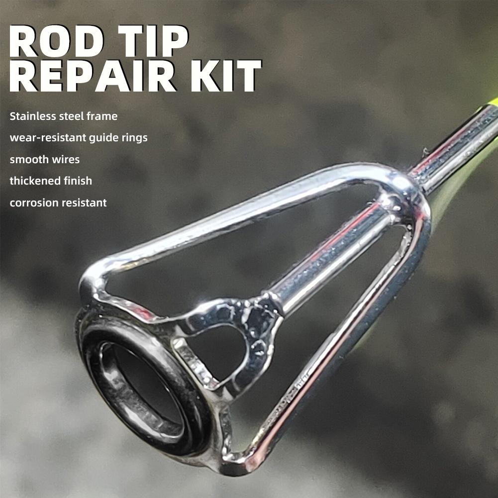 Rod Tip Repair Kit 10pcs Fishi - Fishing Rod Tip Replacement avaliação e preço