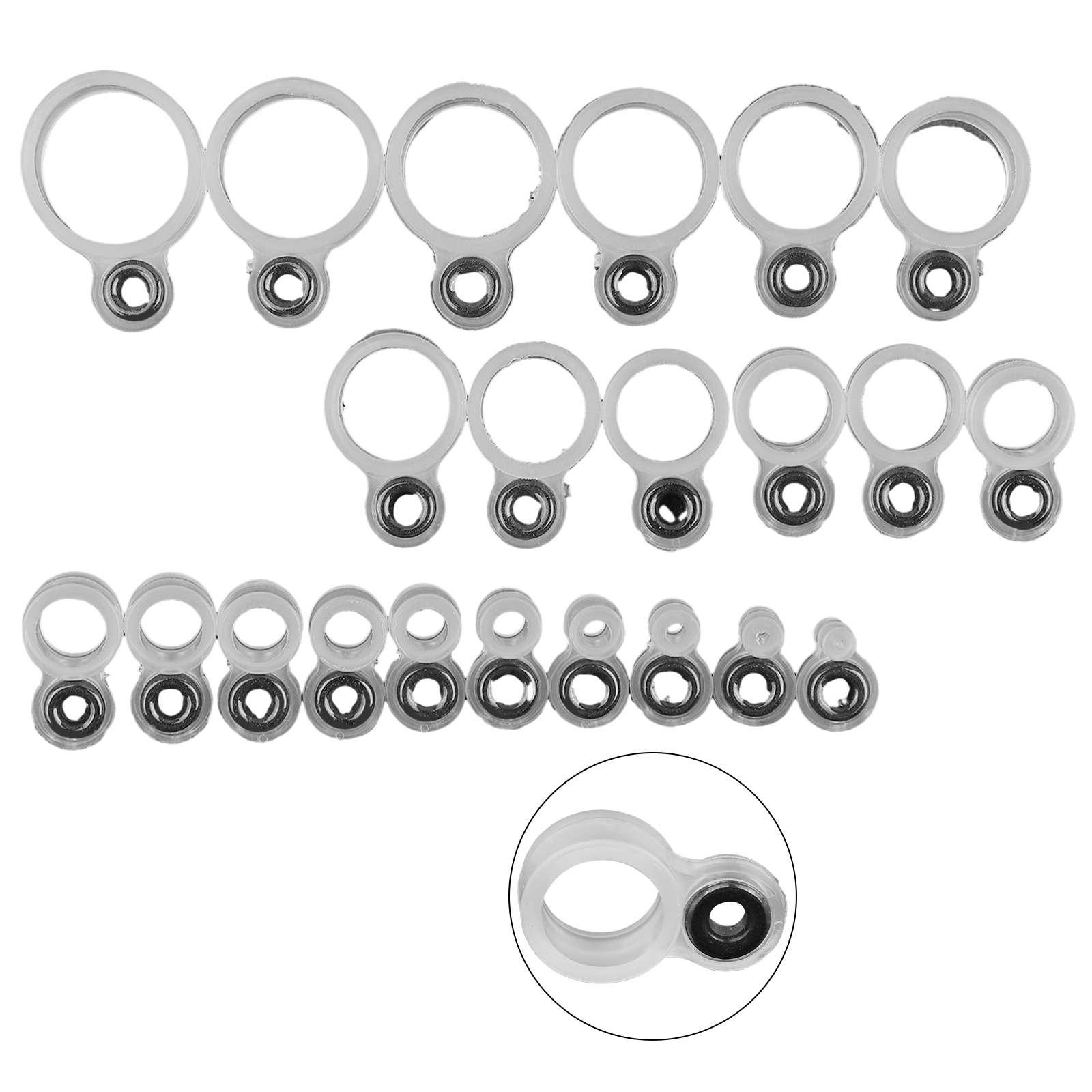 14/22Pcs Fishing Rod Eyelet Re - Fishing Rod Tip Replacement avaliação e preço