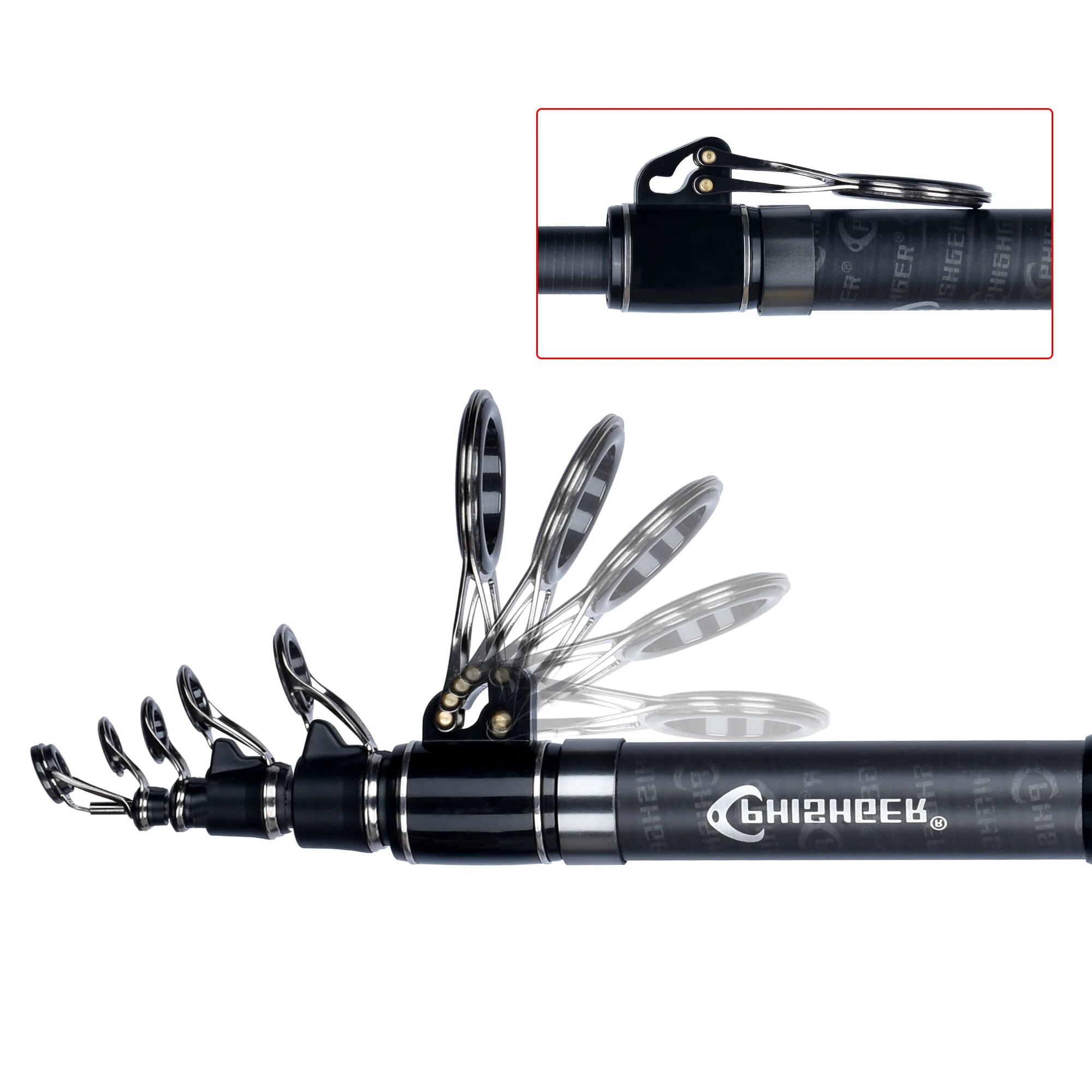 PHISHGER Telescopic Surf Spinn - Fishing Rod Surf avaliação e preço