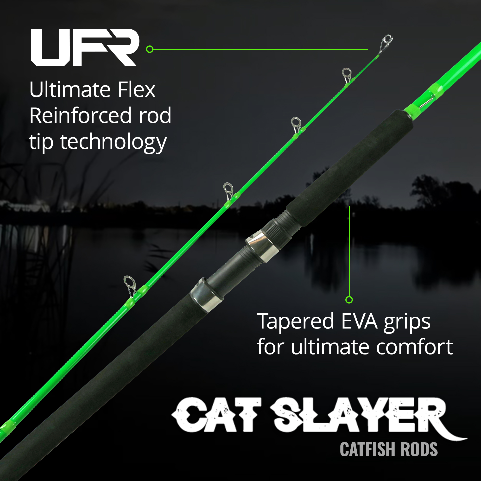 Cat Slayer 7 foot 6 inch mediu - Fishing Rod Spinning avaliação e preço