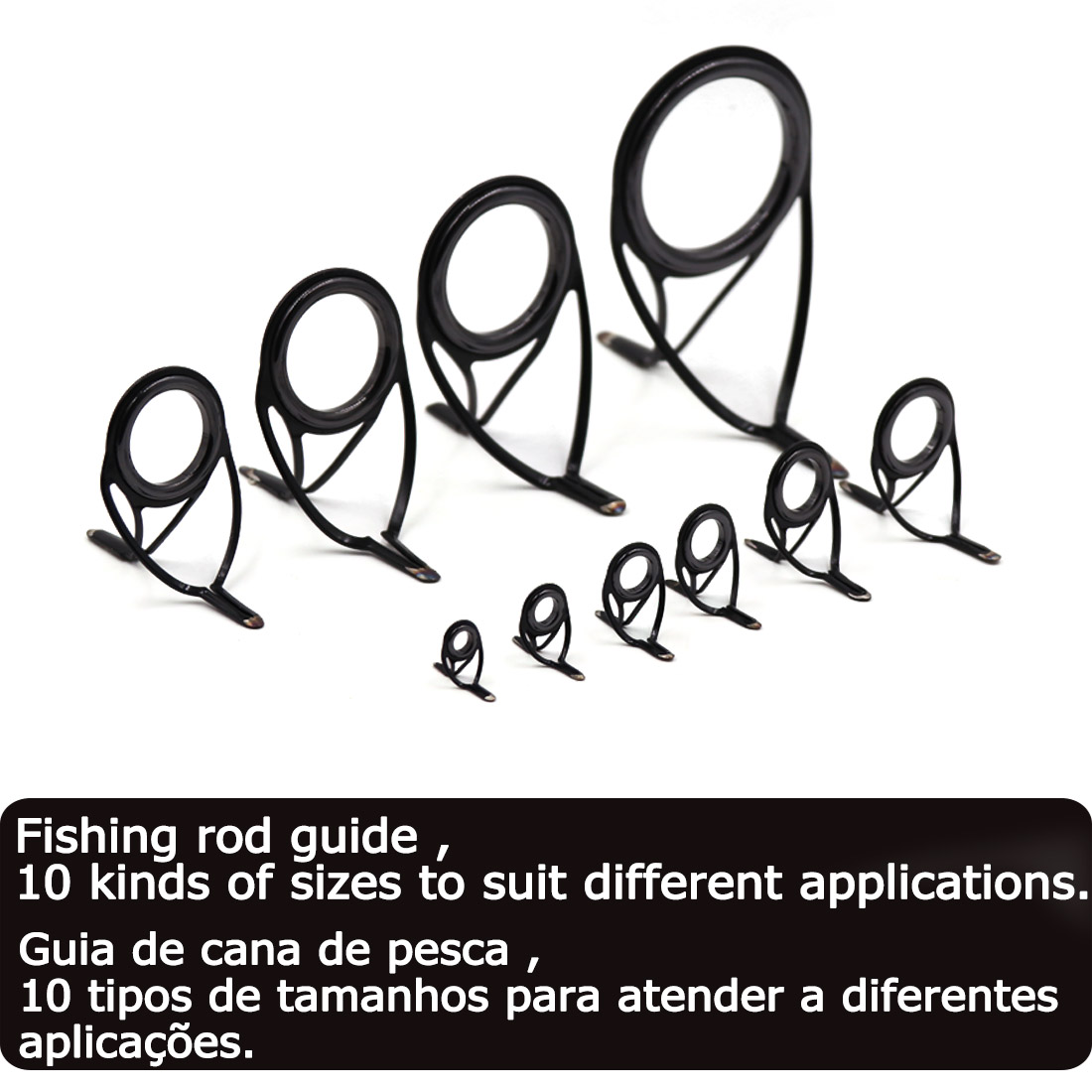 9KM OB Curved Rod Guide Kit 10 - Fishing Rod Guide Replacement avaliação e preço