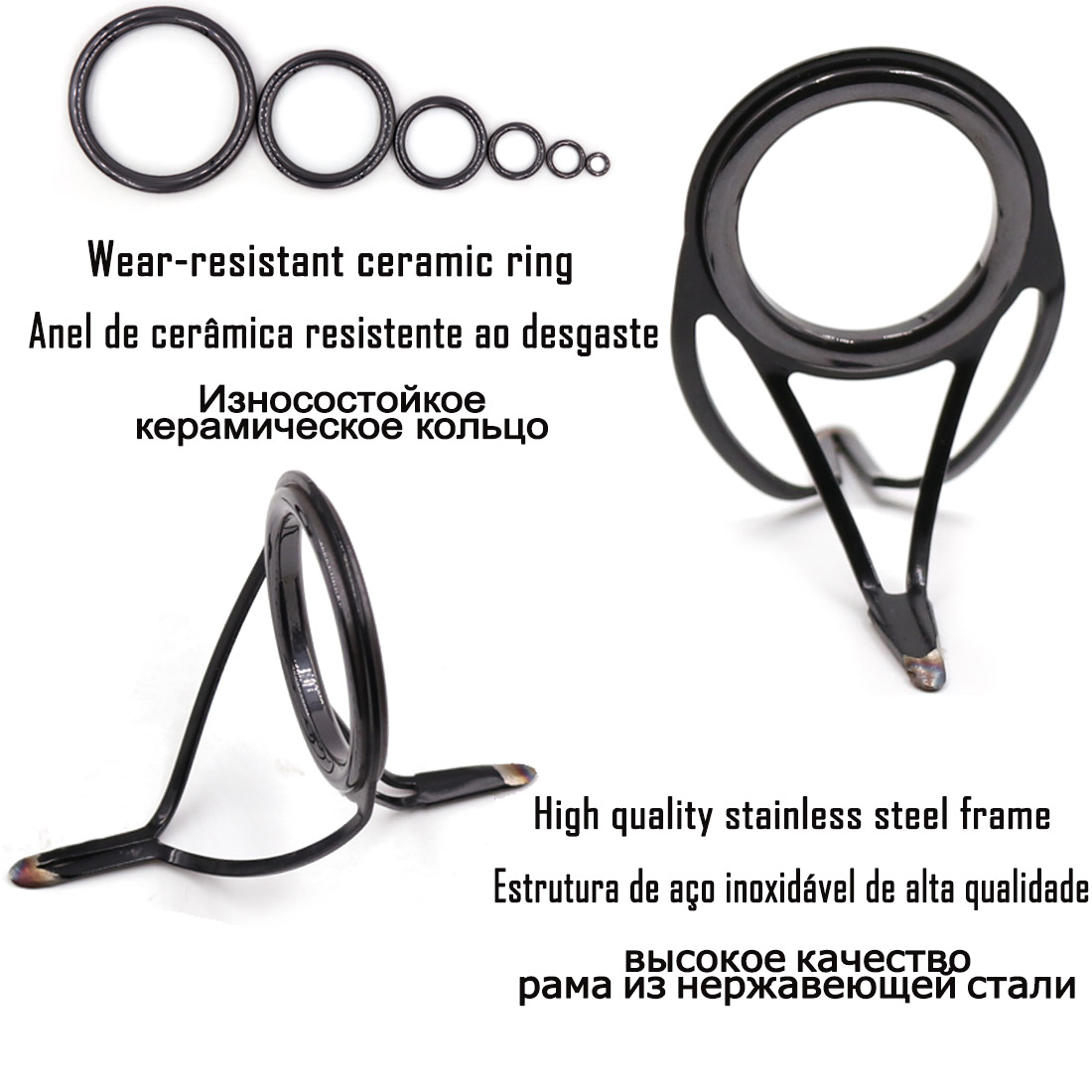 9KM OB Curved Rod Guide Kit 10 - Fishing Rod Guide Replacement avaliação e preço