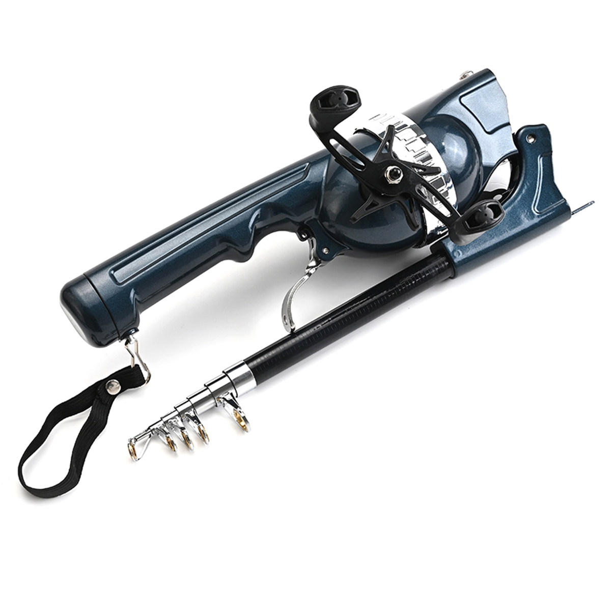 X59A_Portable Folding Fishing  - Fishing Rod Travel avaliação e preço