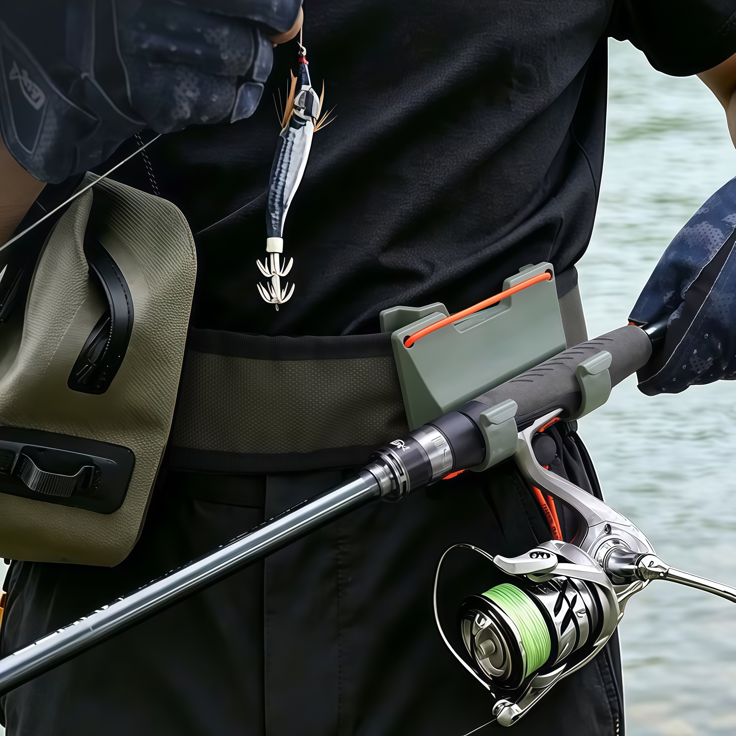 DEUKIO Outdoor Belt Clip Rod H - Fishing Rod Fly avaliação e preço