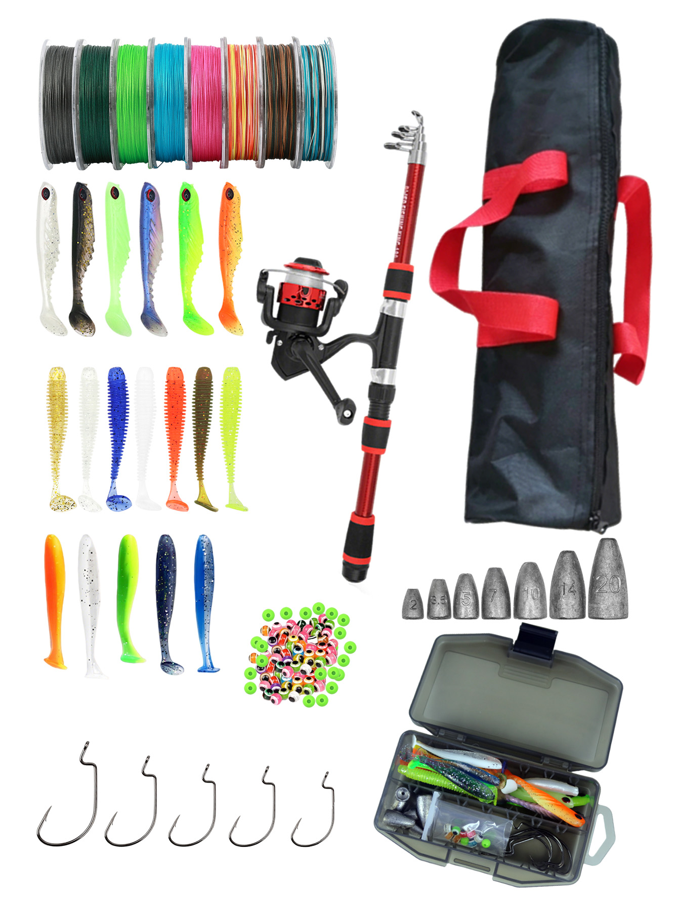 Fishing Rod Reel Combos Collap - Fishing Rod Combo avaliação e preço