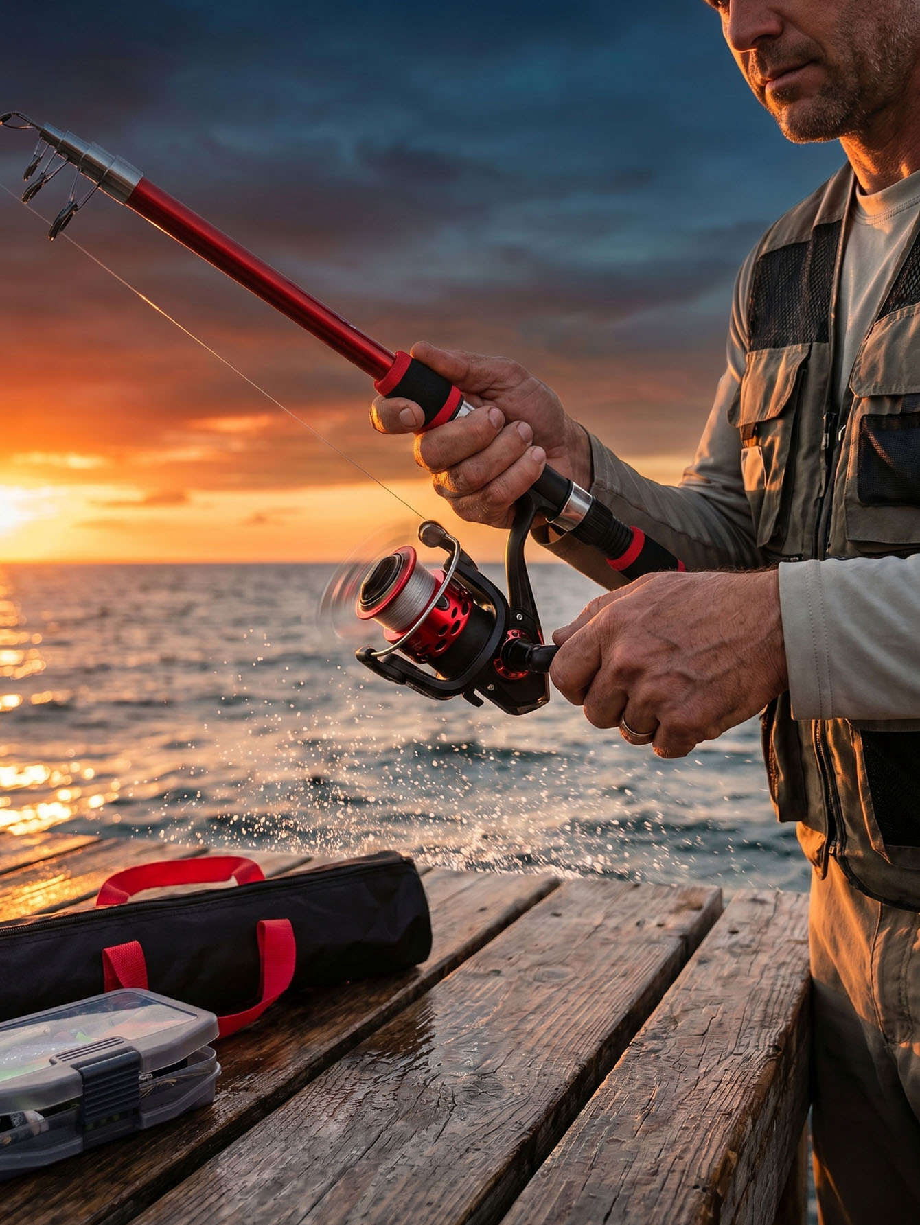 Fishing Rod Reel Combos Collap - Fishing Rod Combo avaliação e preço