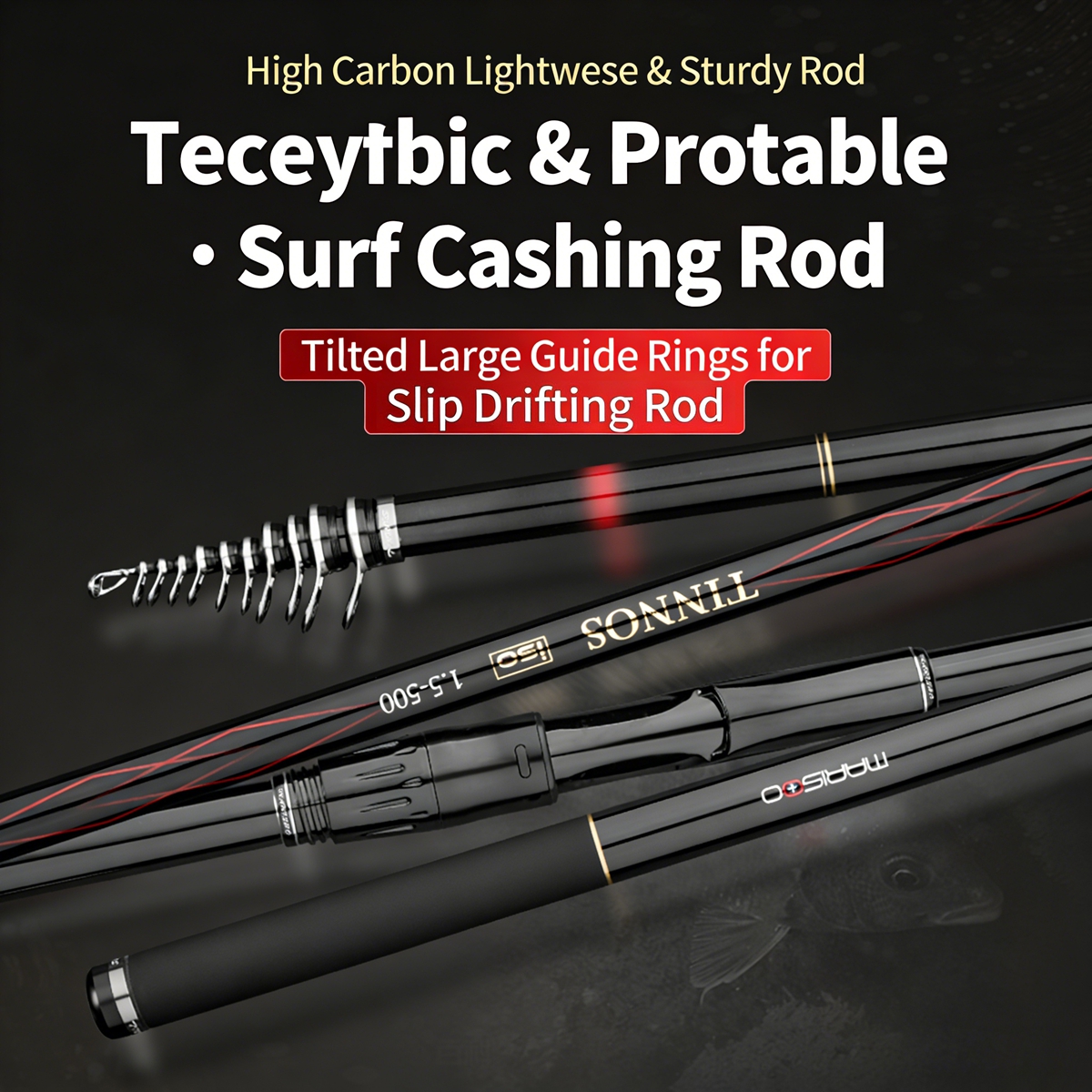 MARISOO TINNOS 30T Carbon Fibe - Fishing Rod Surf avaliação e preço