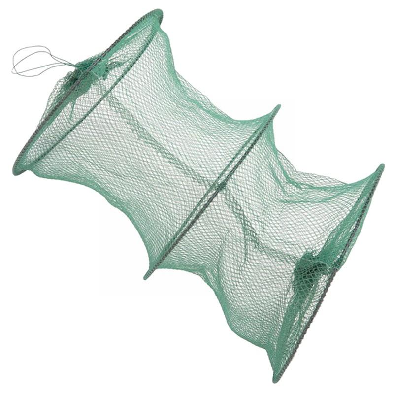 Folding Round Nylon Mesh Metal - Fishing Rod Casting avaliação e preço