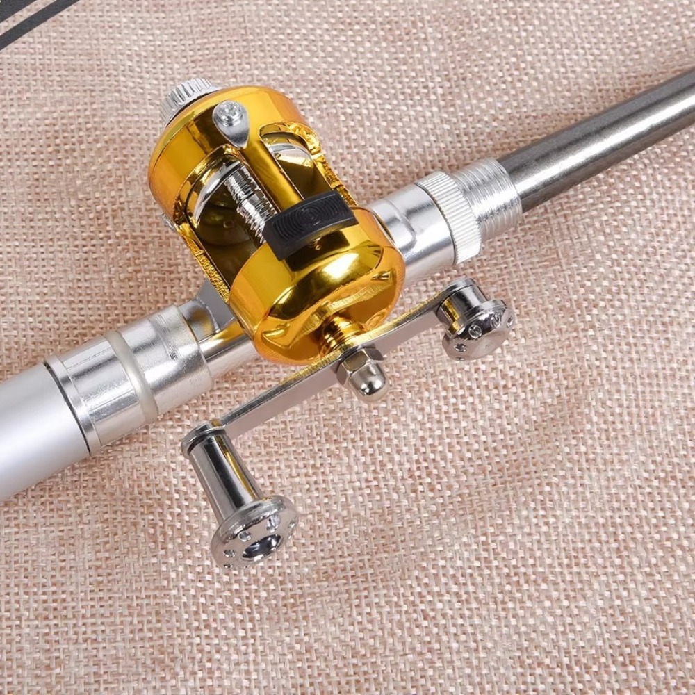 Mini portable steel pen fishin - Fishing Rod Case avaliação e preço