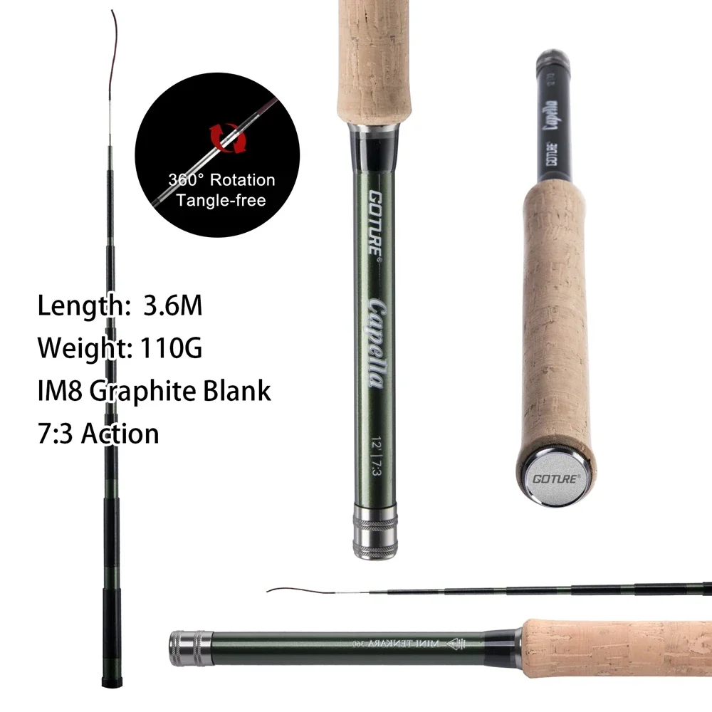Goture 12FT Classical Tenkara  - Fishing Rod Combo avaliação e preço